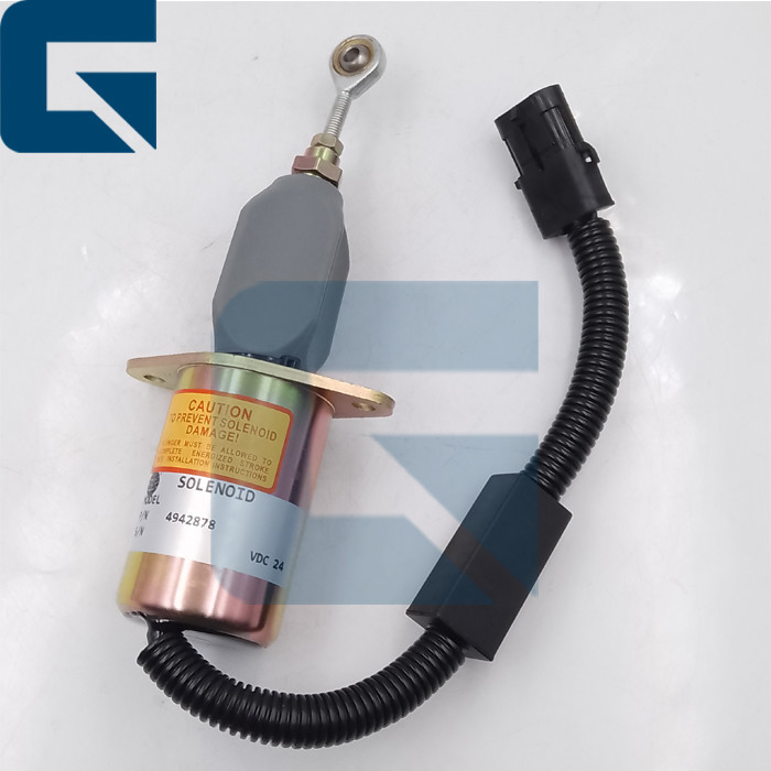 4942878 Excavator Engine 6CT Fuel Shutdown Solenoid Valve