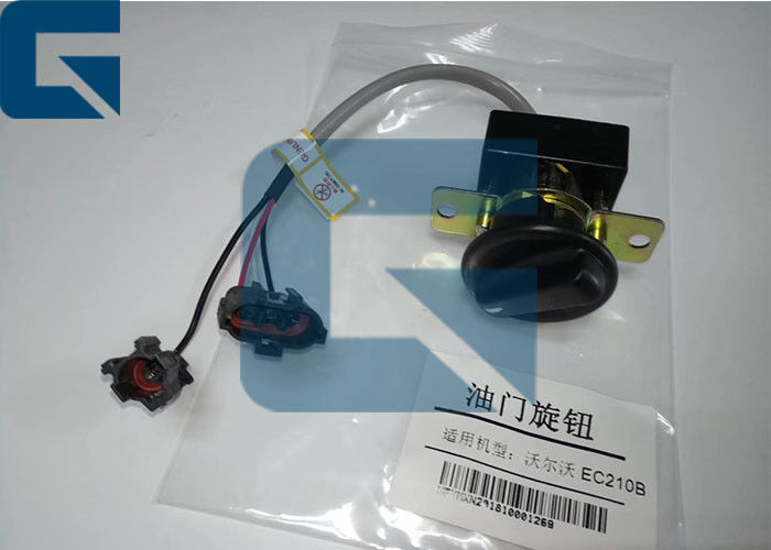  Excavator Spare Parts EC210B Throttle Knob Switch For Throttle Accelerator Motor