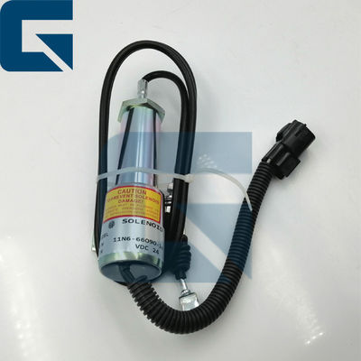 11N6-66090 11N666090 굴삭기 R215-9 연료는 솔레노이드 밸브 24V를 차단했습니다